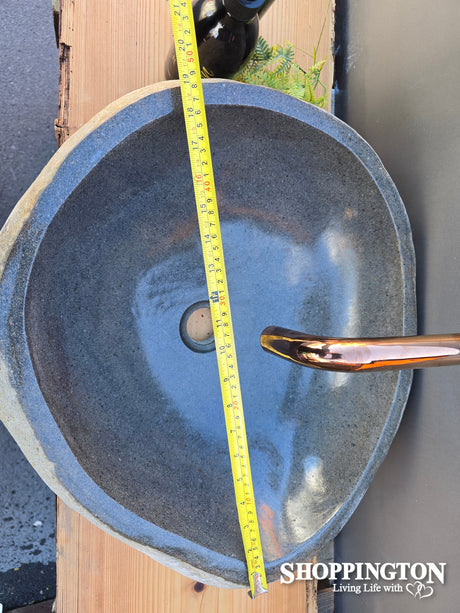 Handcarved Stone Wash Basin - 48cm x 40cm