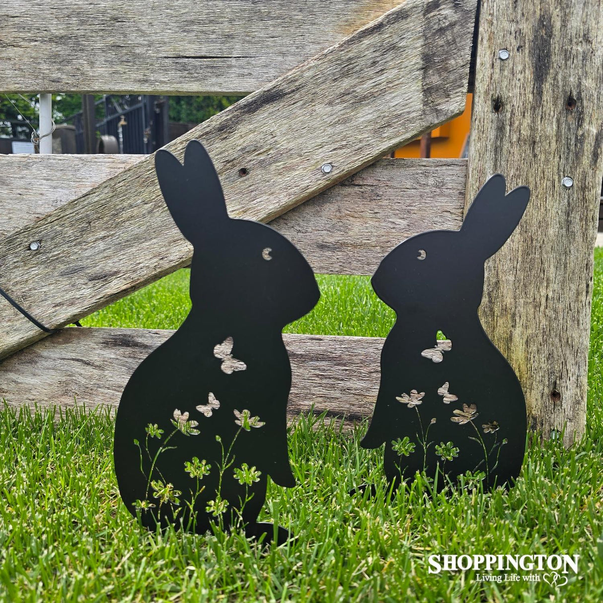 Garden Sitting Rabbit Stake