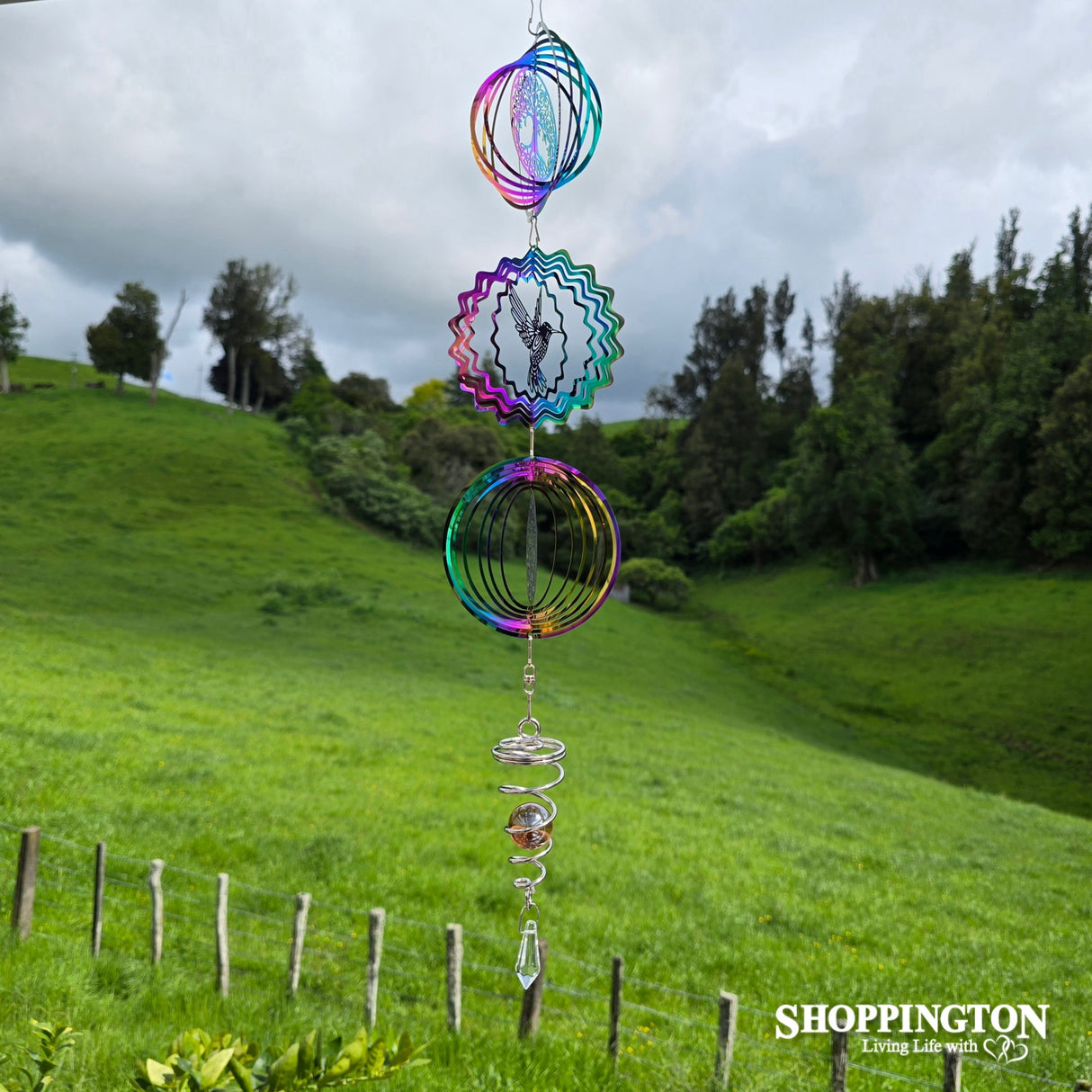 Wind Spinner - Tree of Life & Hummingbird