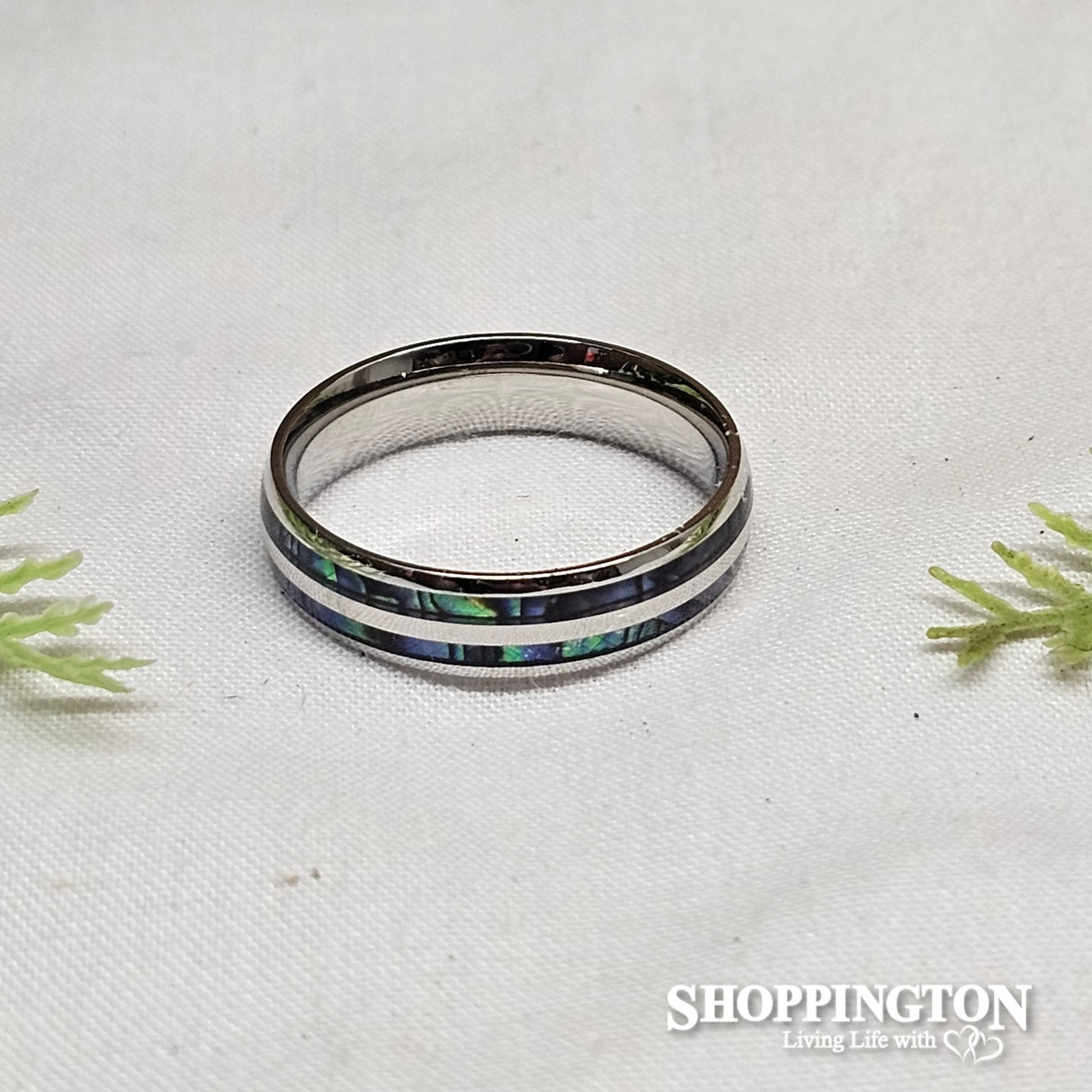 Ring - Stainless Steel Double Inlay