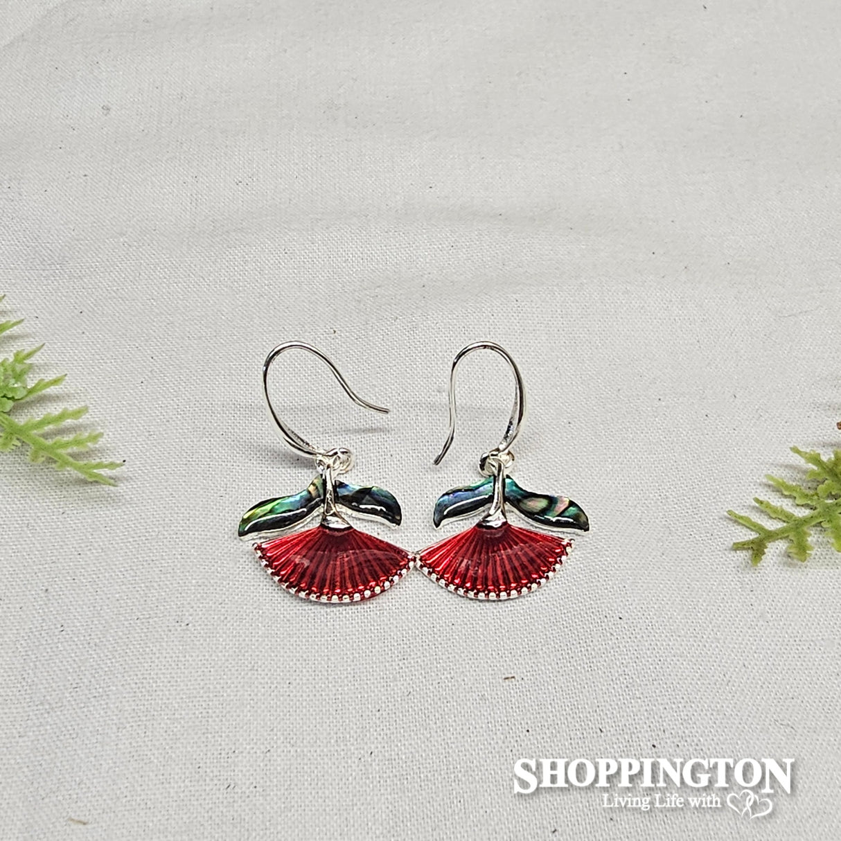Earrings - Red Pohutukawa