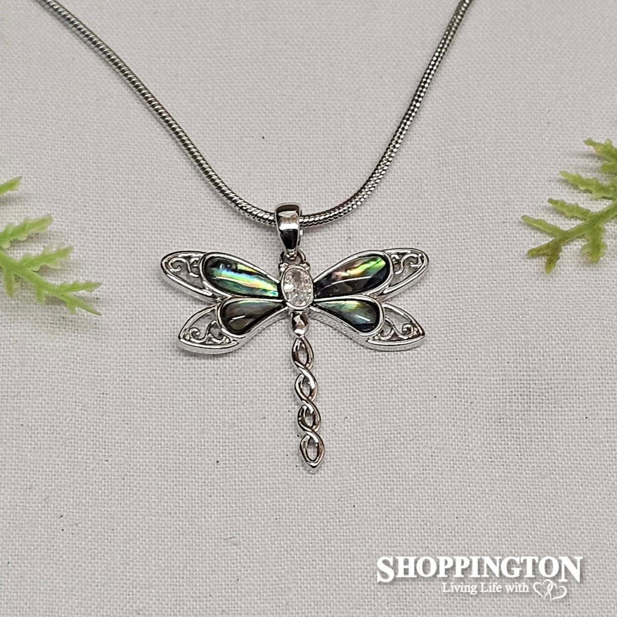 Necklace - Paua Dragonfly