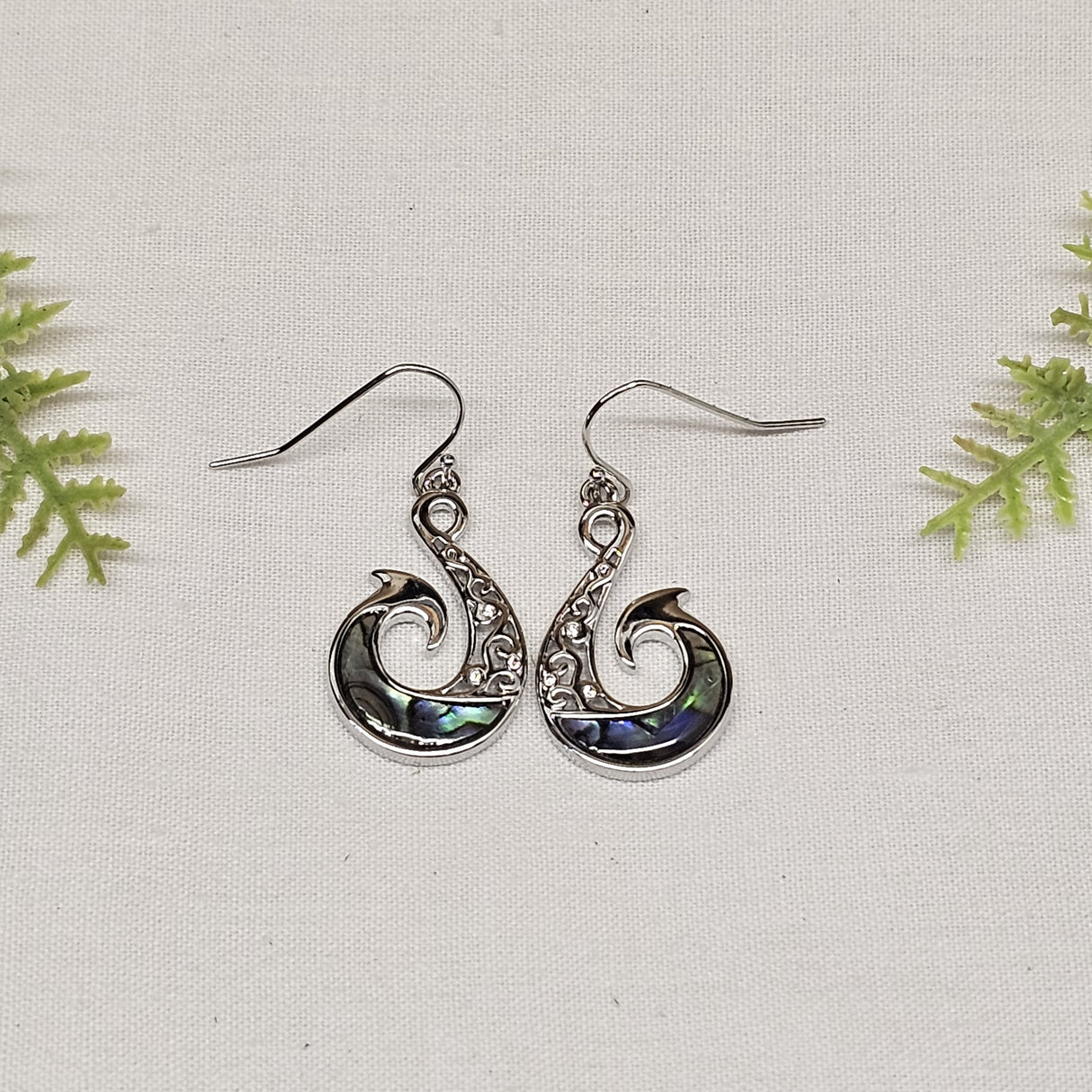 Earrings - Paua Hei Matau