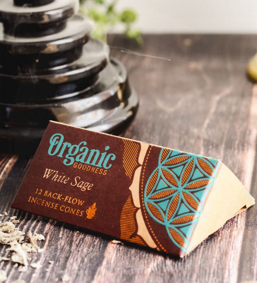 Organic Goodness Backflow Incense Cones / Frankincense