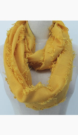 Snood - Gold Tufted Squares