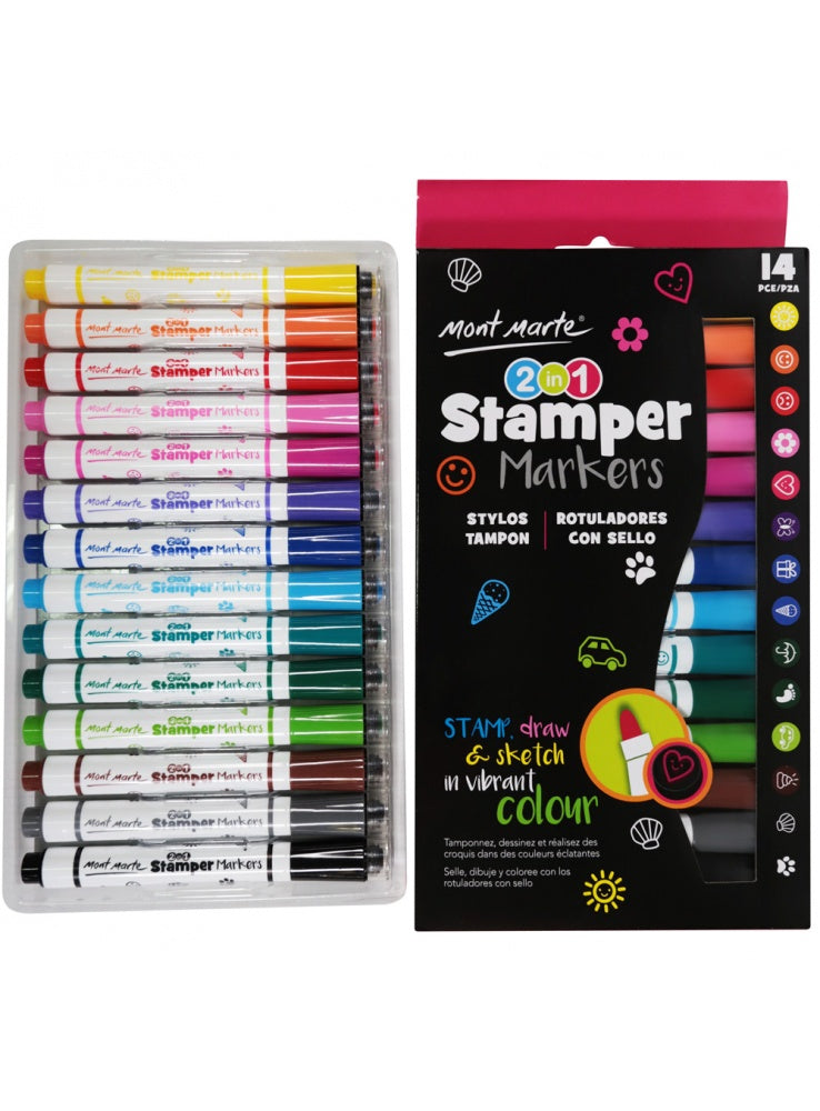 Mont Marte 2 in 1 Stamper Markers