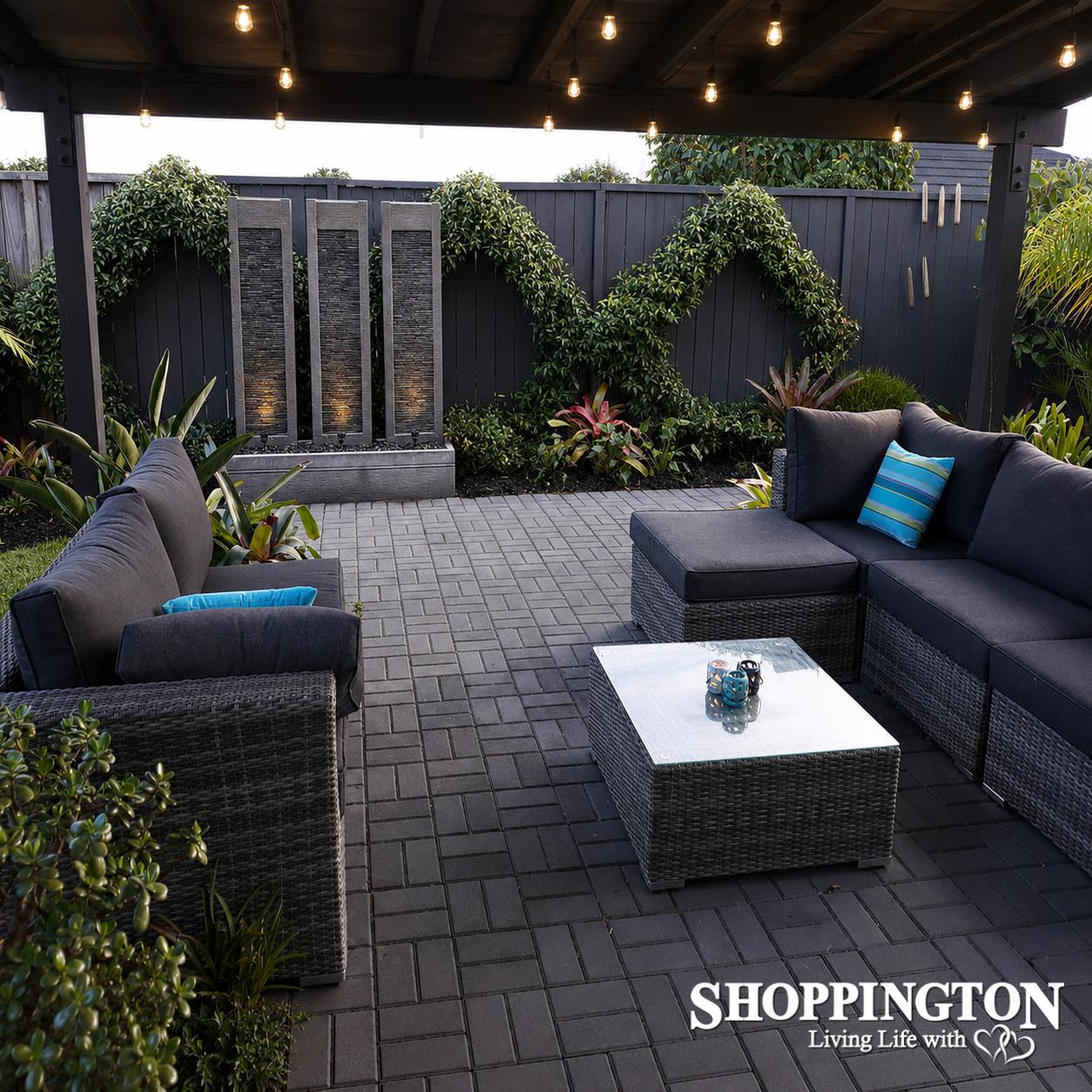 3 Slate Pillar Water Feature