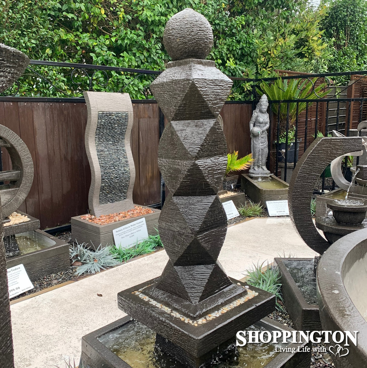 3D Cube Water Feature 70cm x 160cm