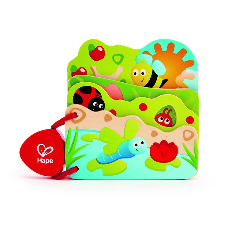 Hape Wooden Baby's Bug Book