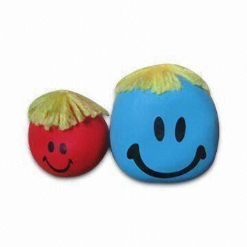Funny Face Ball with Hair