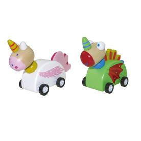 Unicorn And Dragon Wooden Pull Back