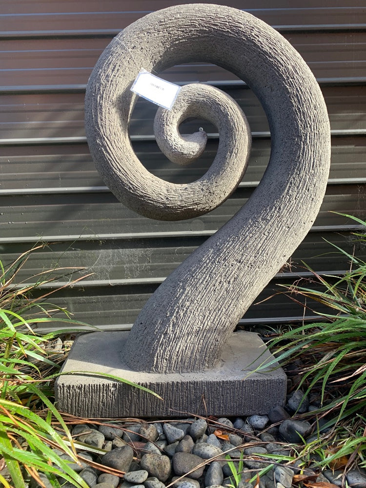 Garden Sculpture - Concrete Koru 100cm
