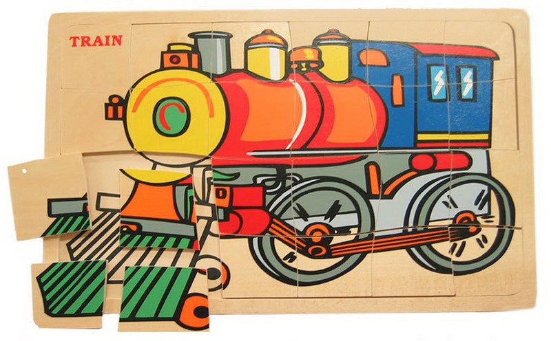 Wooden Puzzle - Train