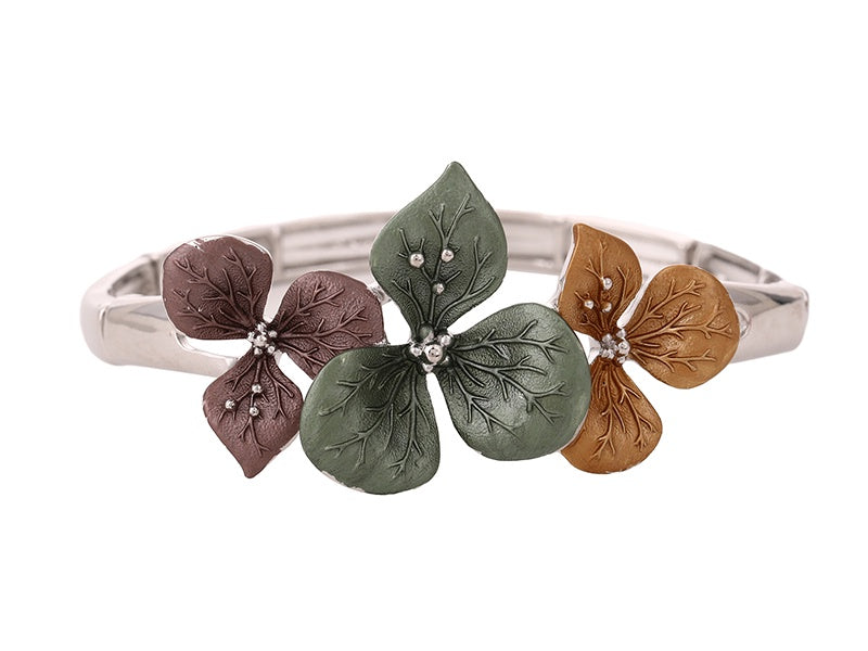 Bracelet - Olive and Mustard Floral