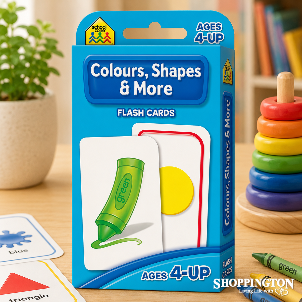 School Zone Flash Cards - Colours, Shapes and More