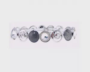 Bracelet - Silver Pinwheels