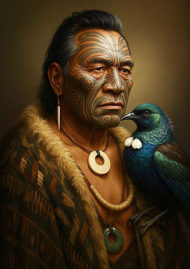 Doug Healey Greetings Card - Tribal Chief