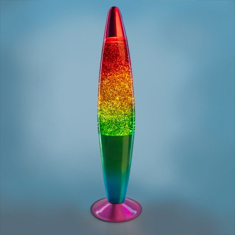 Metallic Motion Lava Lamp - Rainbow Glitter