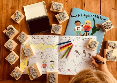 Stamp Kit - Tane & Ruby's NZ Tiki Tour