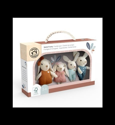 Speedy Monkey Dolls House Furniture - Rabbit Family