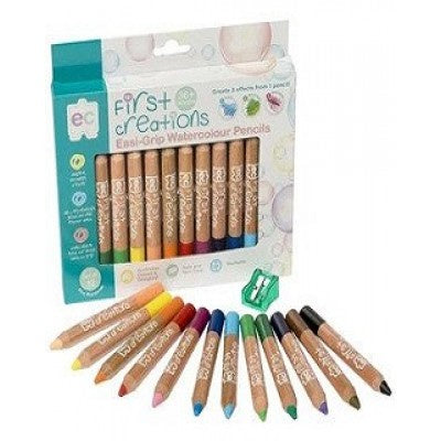 First Creations - Easi-Grip Wooden Pencils 12pk