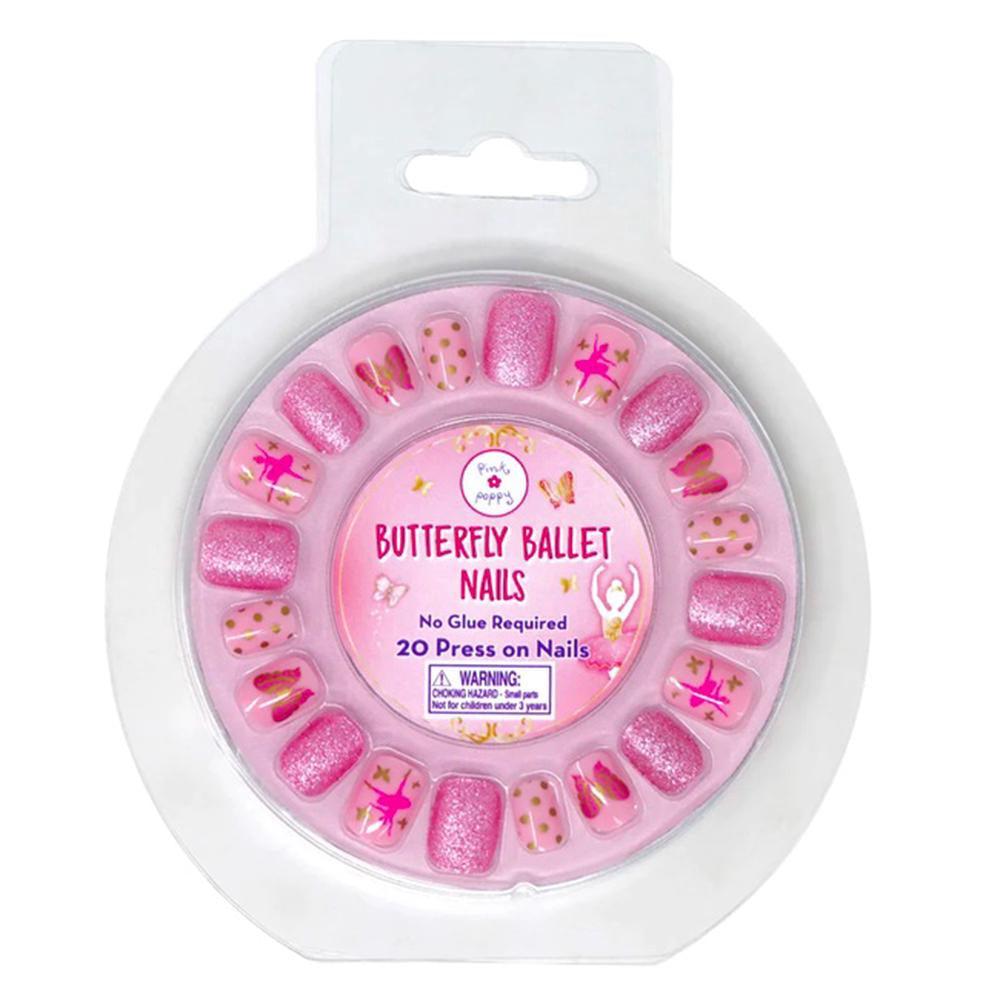 Pink Poppy - Butterfly Ballet Nails