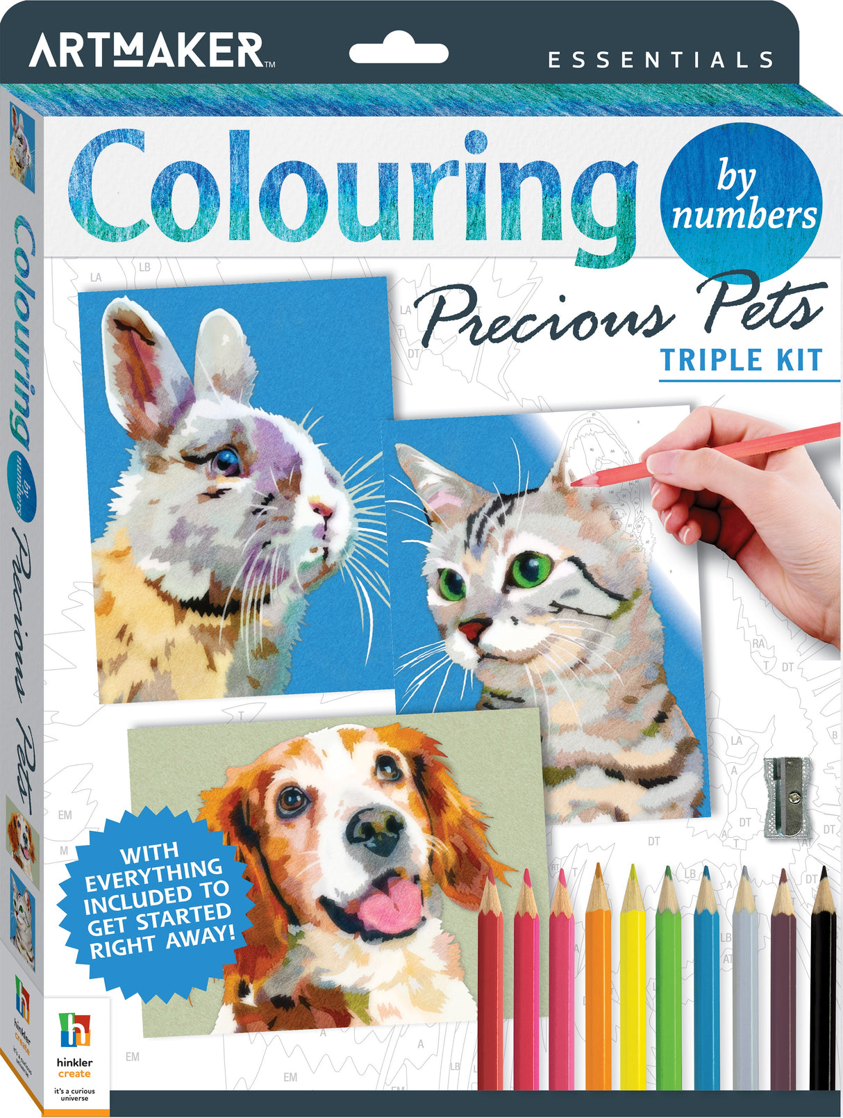 Colouring By Numbers - Precious Pets