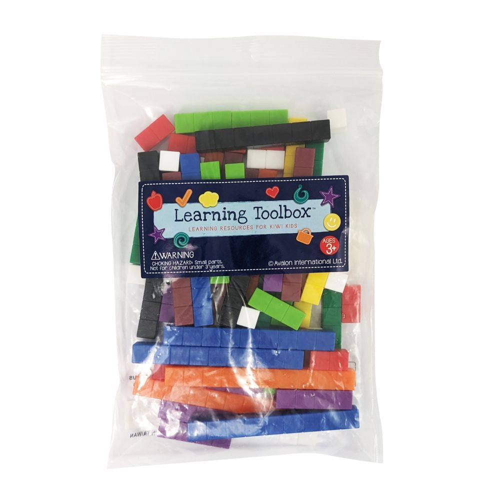 Cuisenaire Number Rods Set 74pc (10 colours)
