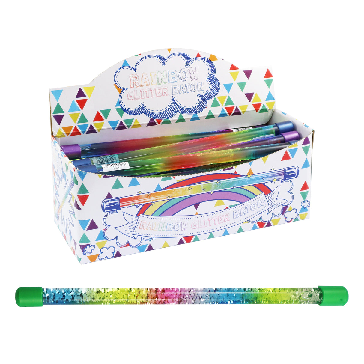 Rainbow Glitter Baton