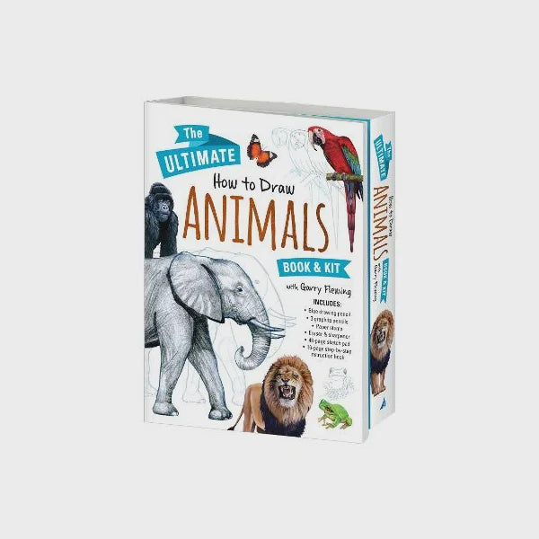 The Ultimate How to Draw Animals - Book & Kit