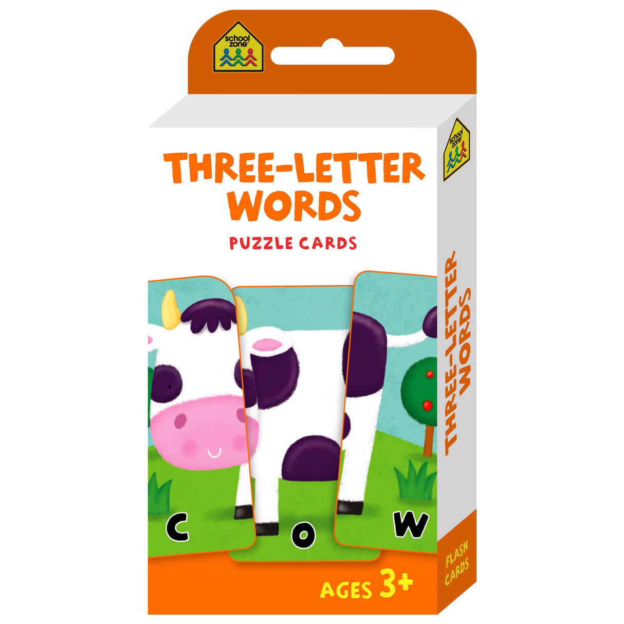 School Zone Flash Cards - Three Letter Words
