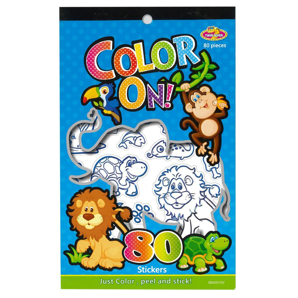 Colouring Stickers - Wild Animals