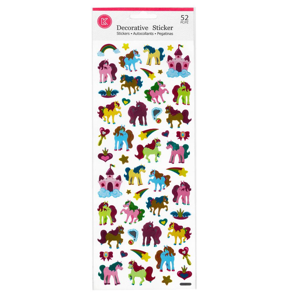 Stickers - Unicorns 124mm x 347mm