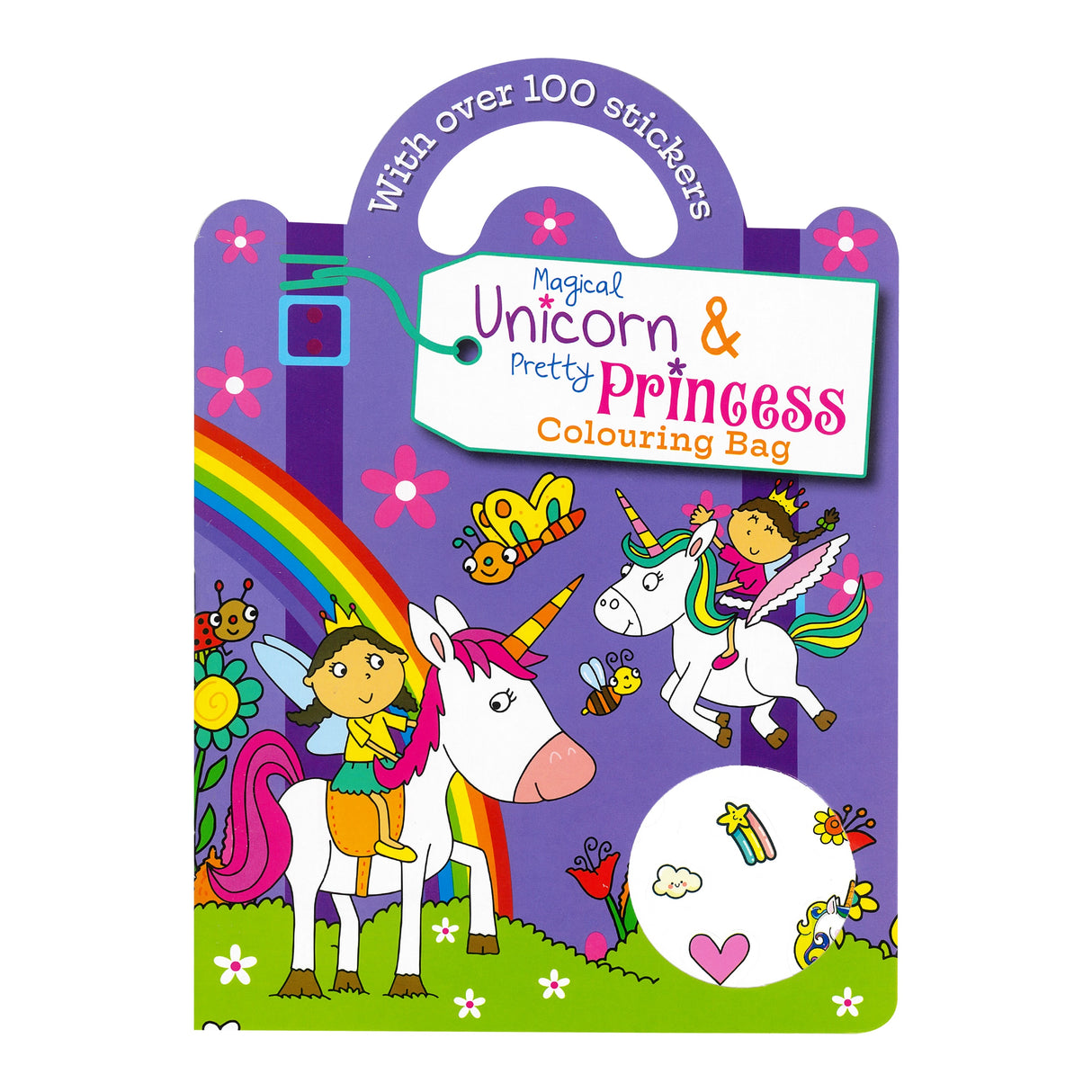 Sticker & Colouring Book - Unicorns & Princesses