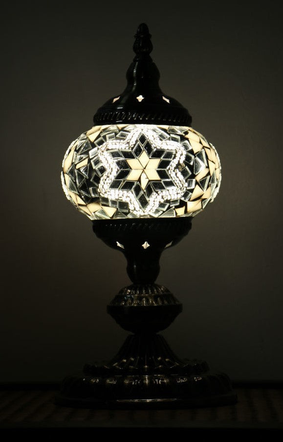 Turkish Mosaic Lamp - Small White