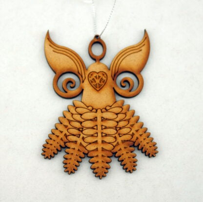 Wooden Christmas Fern Angel