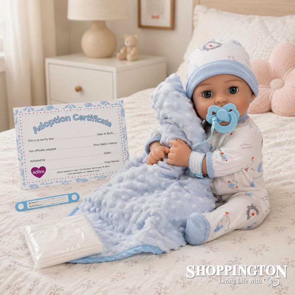 Adoption Baby Handsome Light Skin Doll 40cm