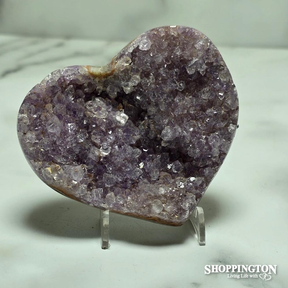 Amethyst Druze Heart #3