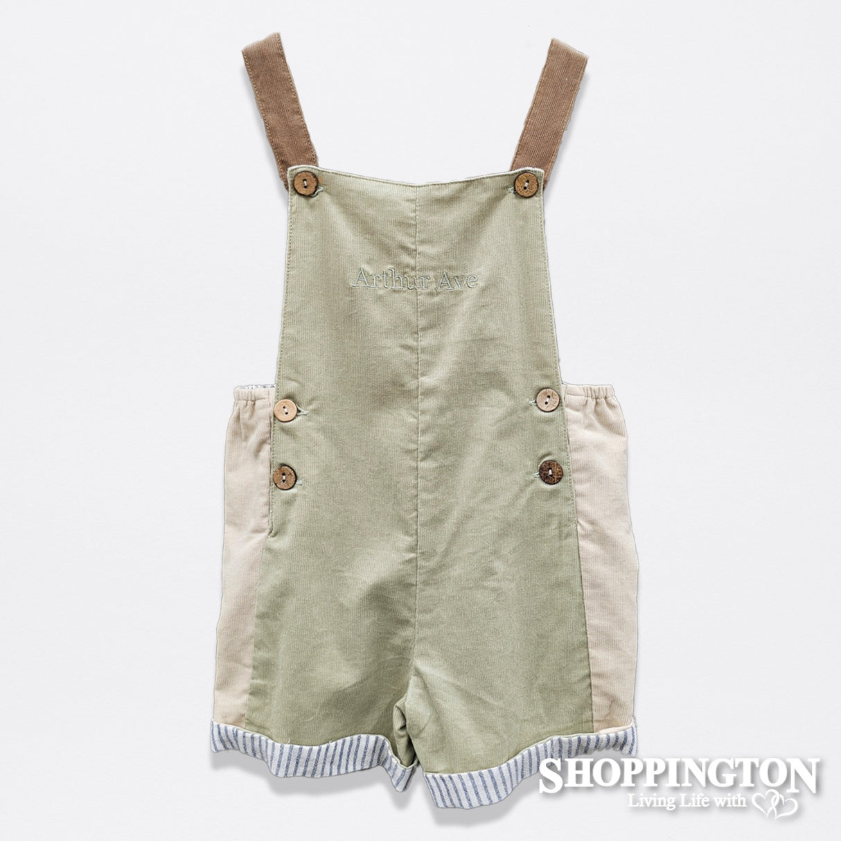 Arthur Avenue - Soft Chord Soft Green Overalls