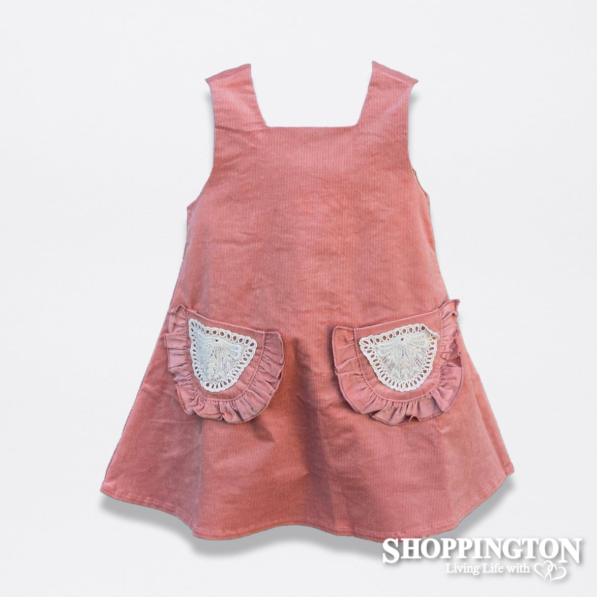 Arthur Avenue - Winter Bloom Corduroy Pinafore