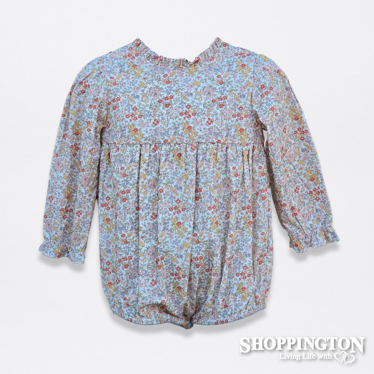 Arthur Avenue - Winter Bloom Frilly Neck Onesie