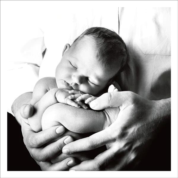 Baby Cupped In Hands Card