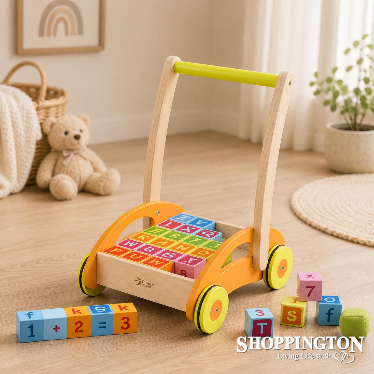 Baby Walker with Blocks - Classic World