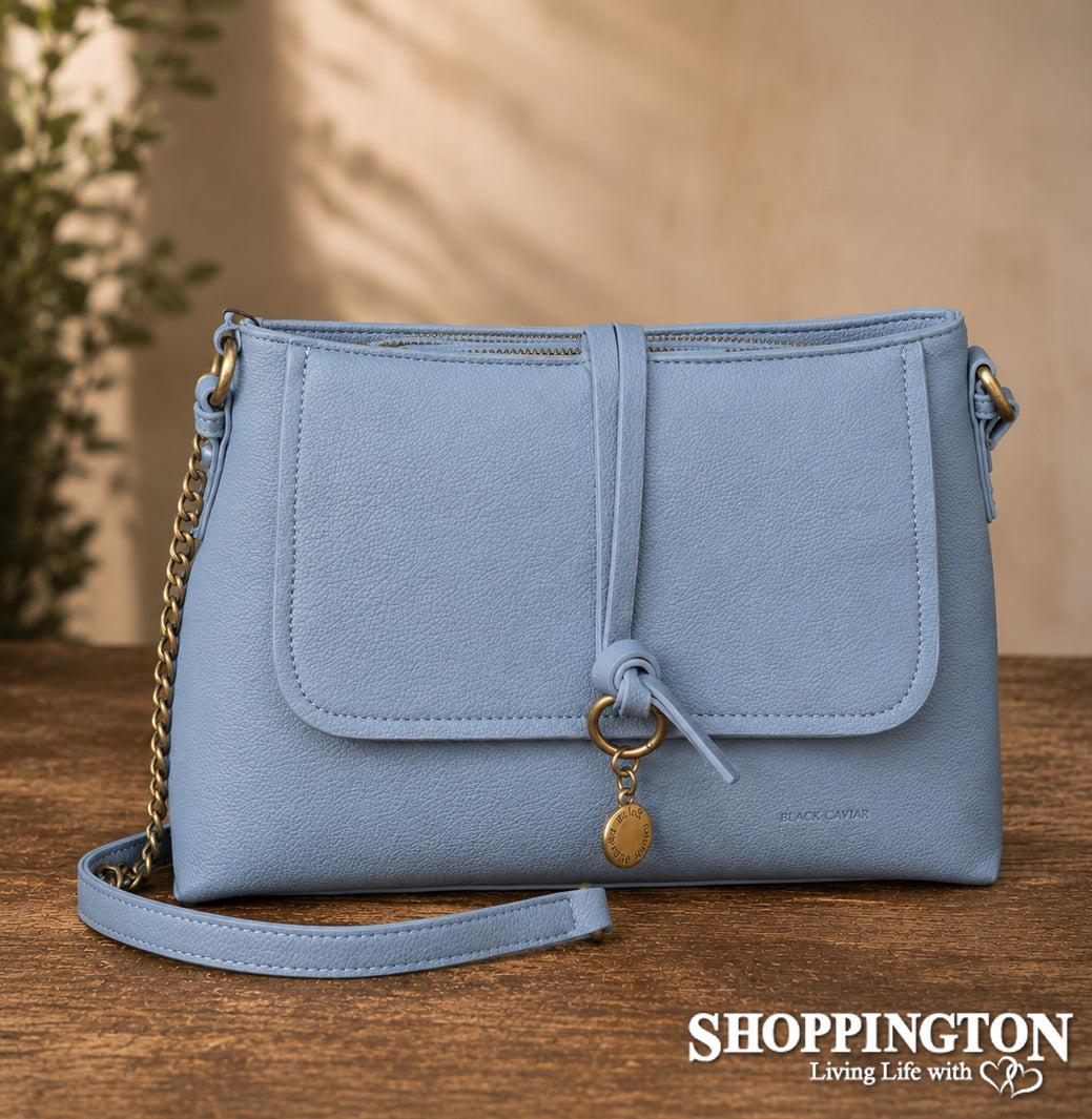Black Caviar Handbag - Sarafina Denim