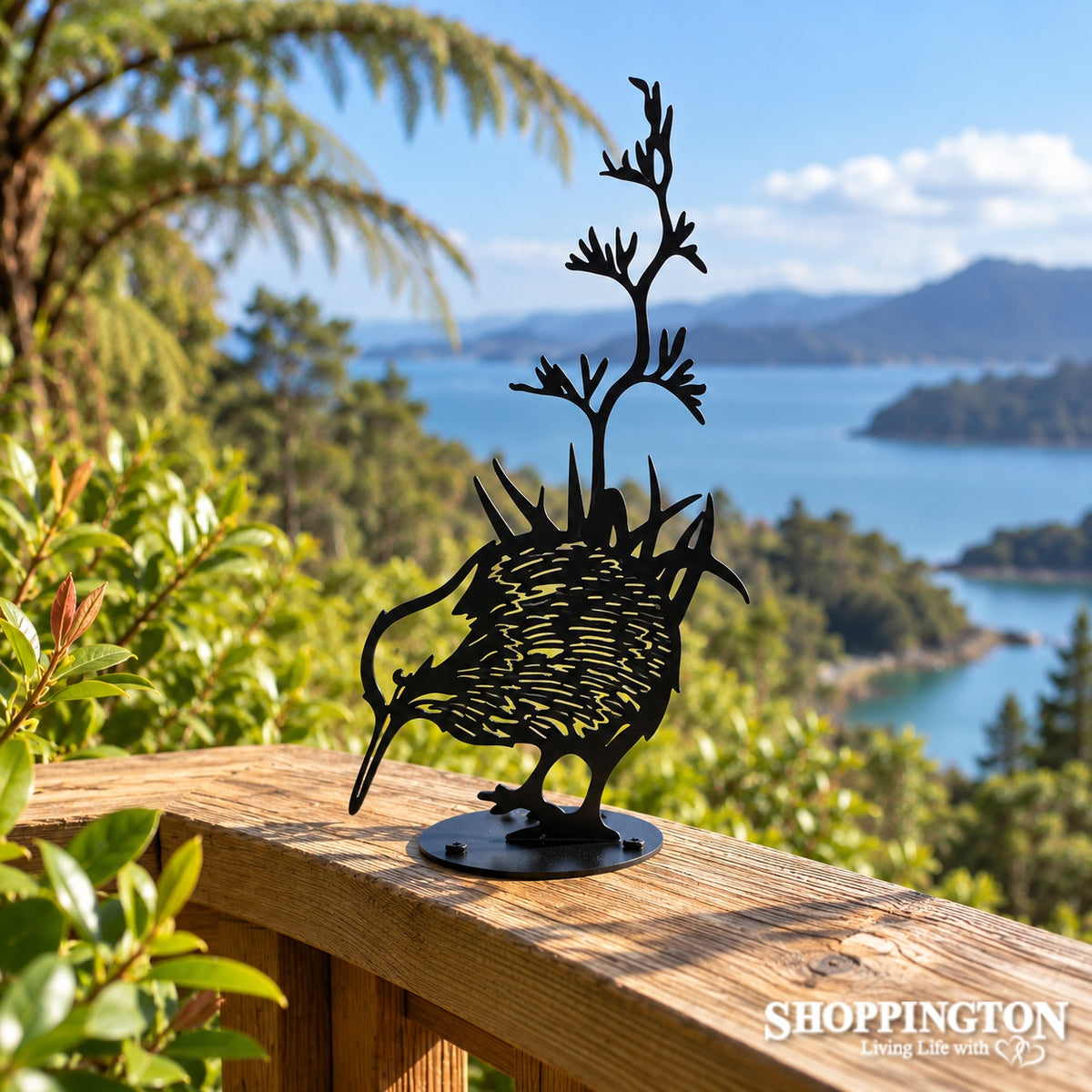 Freestanding Metal Kiwiana Art - Kiwi