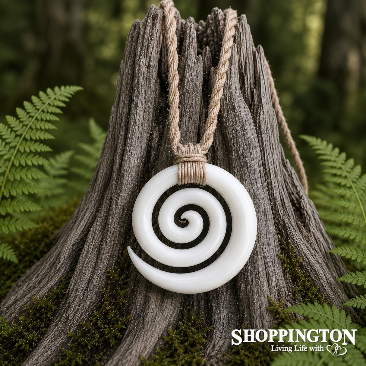 Bone Koru Spiral