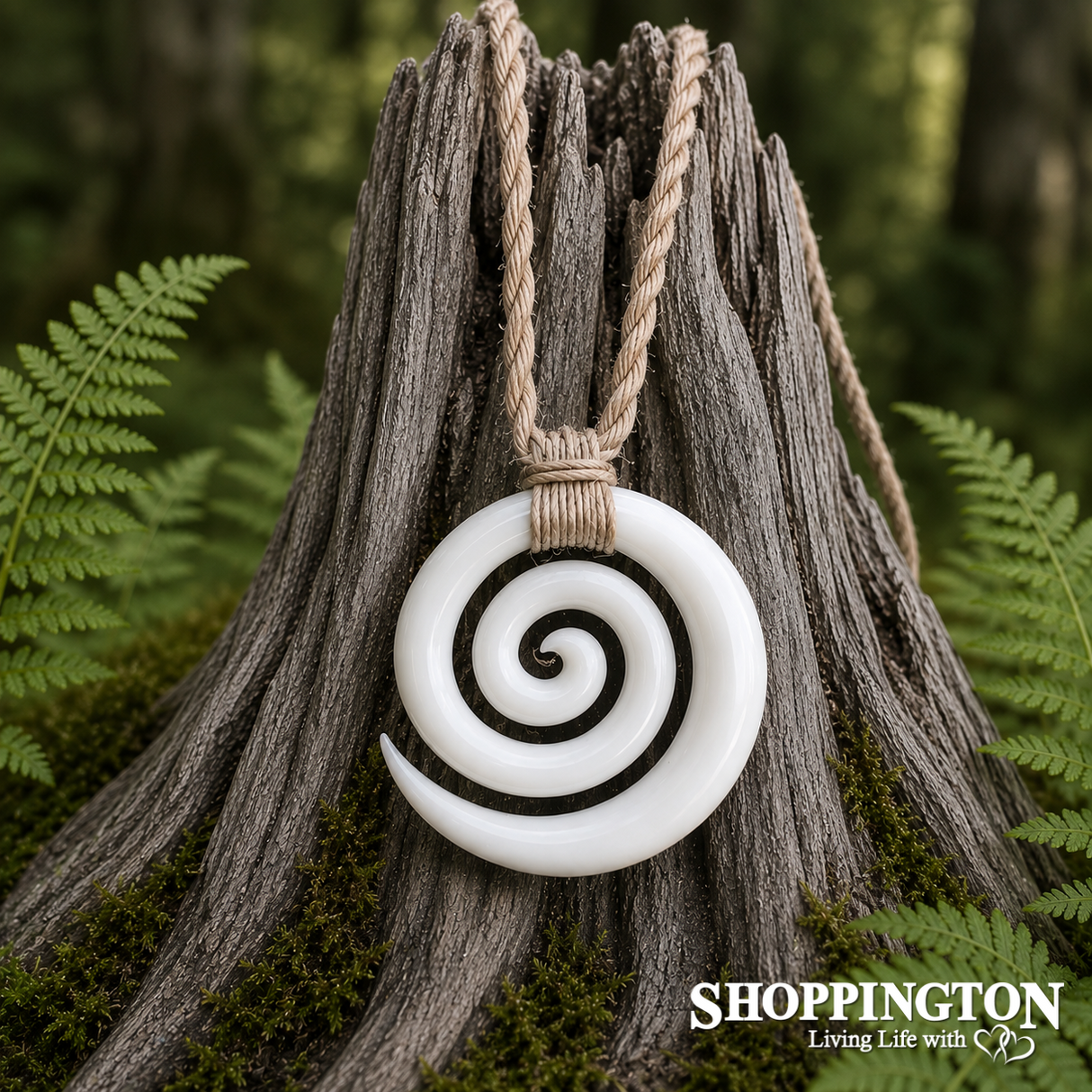 Bone Koru Spiral