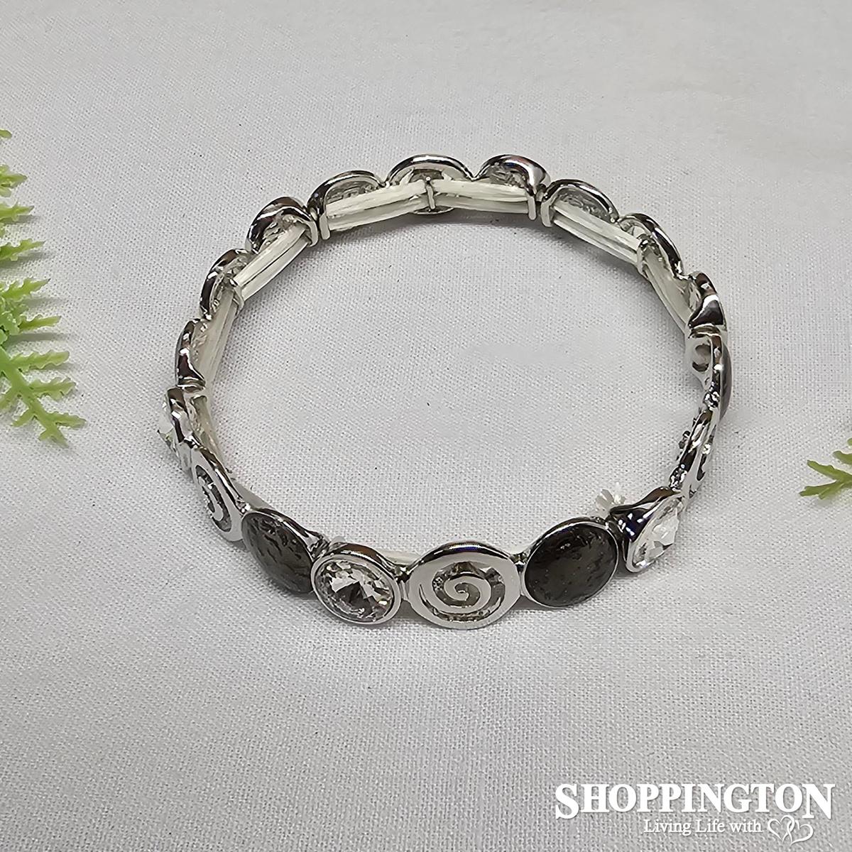 Bracelet - Silver Pinwheels