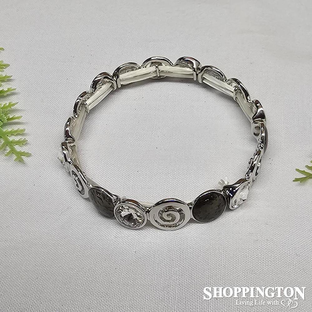Bracelet - Silver Pinwheels