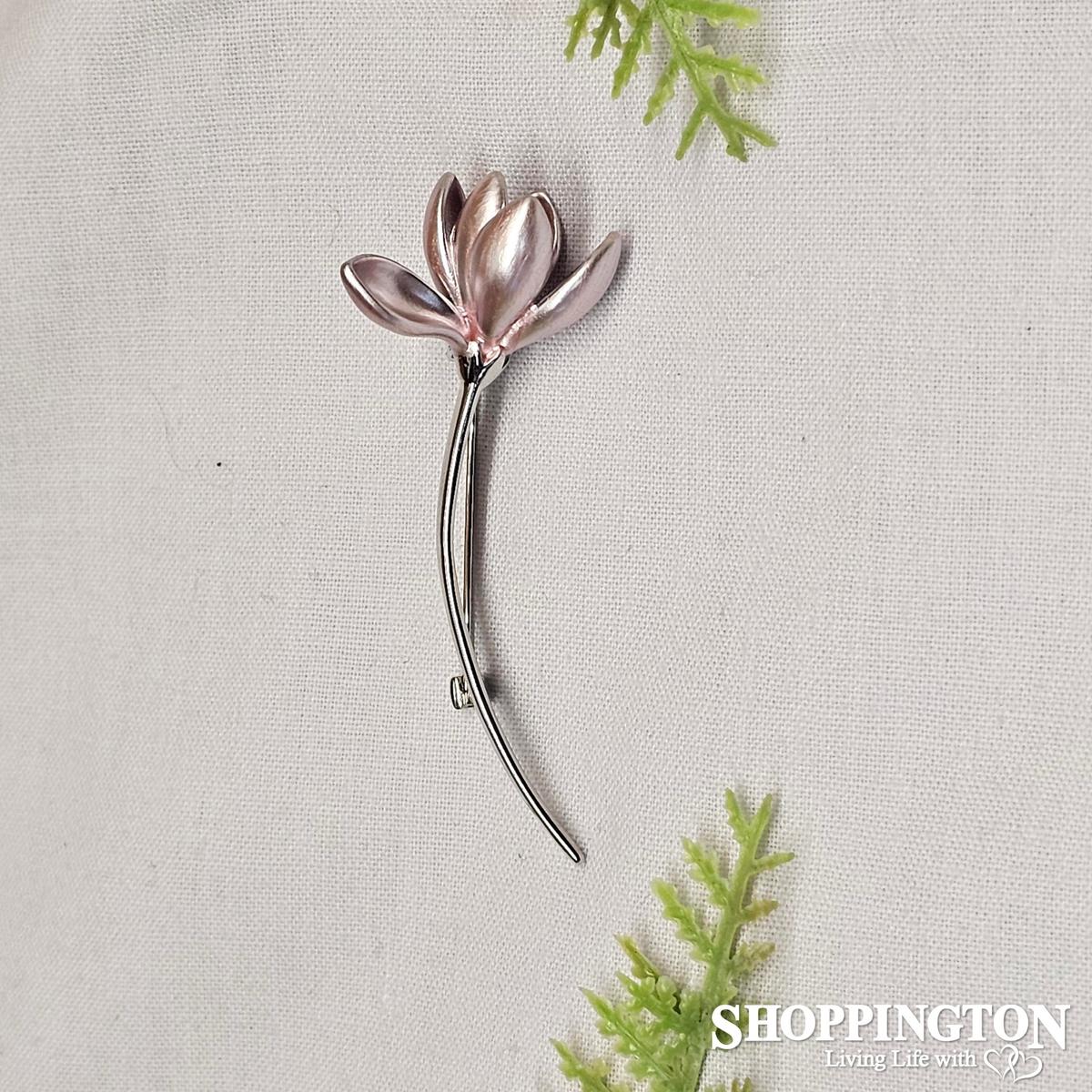 Brooch - Pink Magnolia